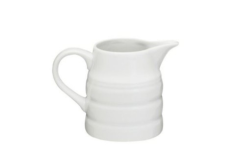 White porcelain mini milk - white, jug