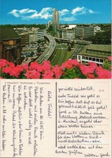 Postcard Düsseldorf Thyssenkrupp-Hochhaus Hochstraße 1980