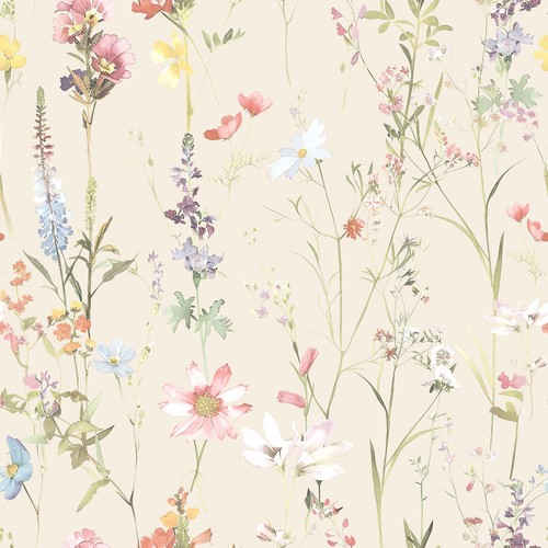 Floral wallpaper vintage - wallpaper,