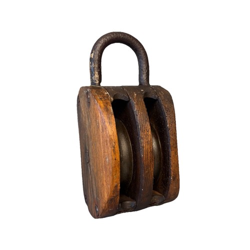 Antique wooden double ship - antique,