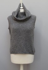 John Laing Hawick 100% Pure Scottish Cashmere Grey Twist Roll Neck Jumper 36