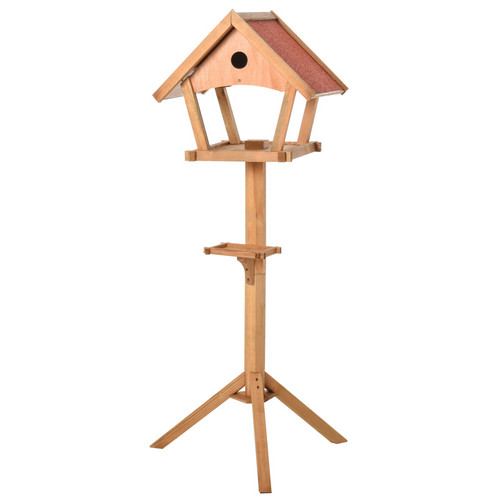 Wooden bird feeder stand for - wooden,