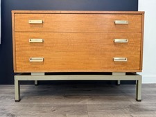 Vintage G Plan Limba Chest of Drawers by Leslie Dandy