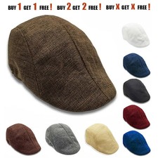 Mens Flat Cap Gatsby Tweed