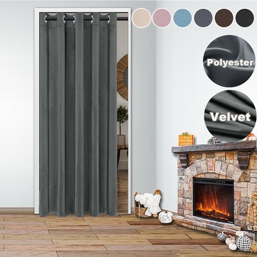 Thermal blackout door curtains - blackout,