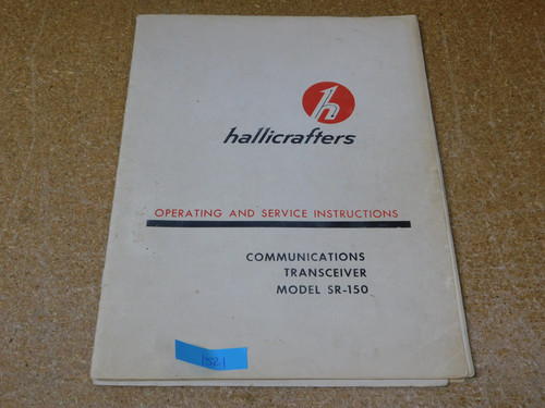 Hallicrafters 150 operating - sr-150,