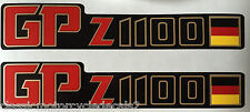 KAWASAKI GPZ1100 GPZ1100A GPZ1100UT UNI-TRACK  SIDE PANEL DECALS GERMAN FLAG