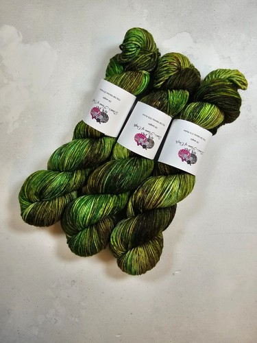 Hand dyed merino nylon - dyed,