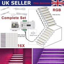 RGB LED Stair Lighting Controller Full Kit Daylight/Motion Sensor Main Wiring
