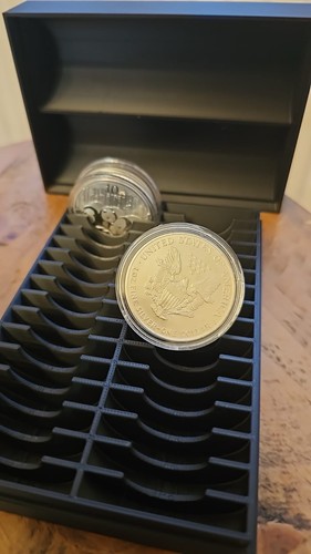 Printed coin collectors box - 3d,