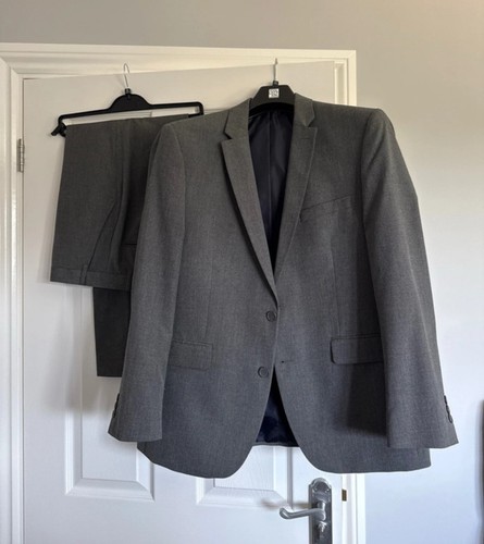 Men grey piece suit jacket - men's,
