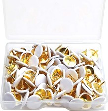 100 Pcs White Drawing Pins
