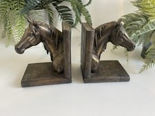 Leonardo Collection Bronze Effect Horse Head Bookends