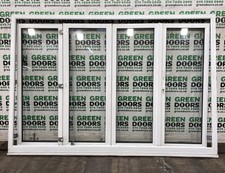 INWARDS OPENING BI-FOLD DOORS EXTERNAL EXTERIOR USED UPVC STACKS INTERNALLY PVCU