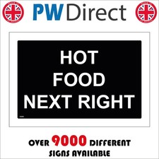 SIGN Hot Food Next Right Lunch