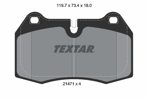 Textar 2147102 brake pad - brake,