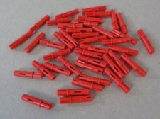 LEGO TECHNIC Spares 6209519 11214 Pin 3L Friction Ridges with Cross Axle Red x41