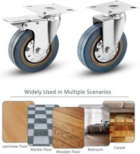 2x Castor Wheels Large 75mm