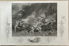 1692 The Battle Of La Hogue, Nine Years War Original Antique Print