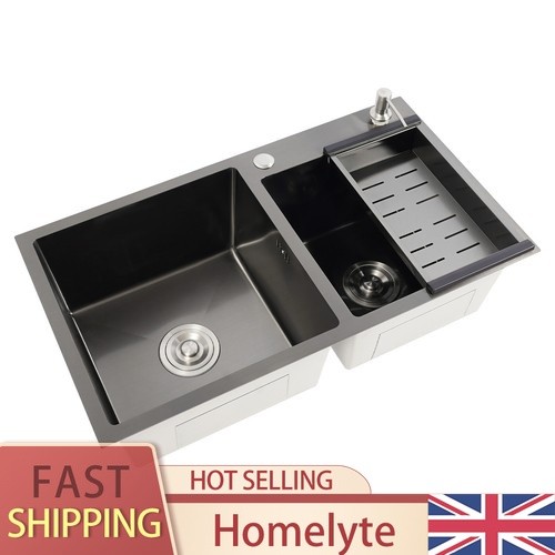 Kitchen sink double bowl 304 - kitchen,
