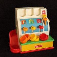 Fisher Price cash register, with 6 coins #926 cash register, 1994 old...