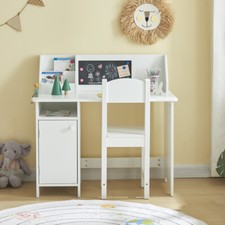 Kids Desk and Chair Set,Wooden