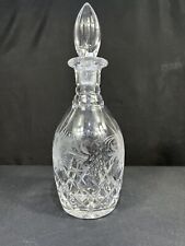 A Webb Corbett Decanter With Intaglio Cutting And Engraved Grape And Vine
