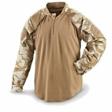 British Army Desert UBACs DPM Shirt Warm Weather Long Sleeve Top Genuine
