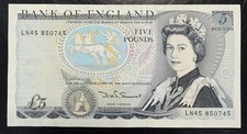 Old five pound note - old,