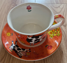 Funky Farm Large Cup & Saucer