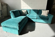 Teal M&S Corner Sofa In