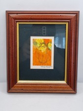 Romey T Brough Original Monoprint Picture Of Cat '97 Signed Rare Vintage  VGC