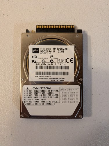 Toshiba 30gb mk3025gas hdd2196 - mk3025gas,