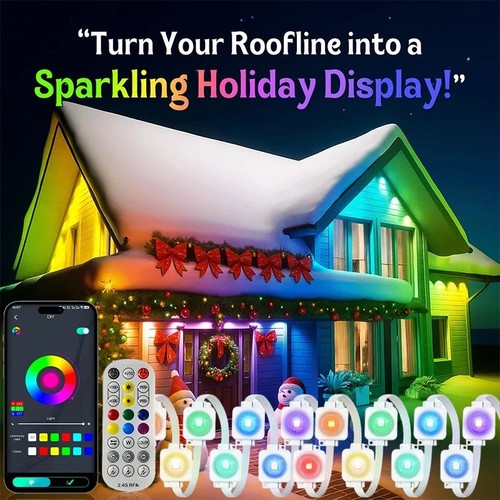 500ft smart rgb eave lights - smart,