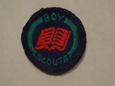 Boy Scouts Proficiency Badge - Book Reader [Blue] (Pre-1967) {Air/Sea Scouts}