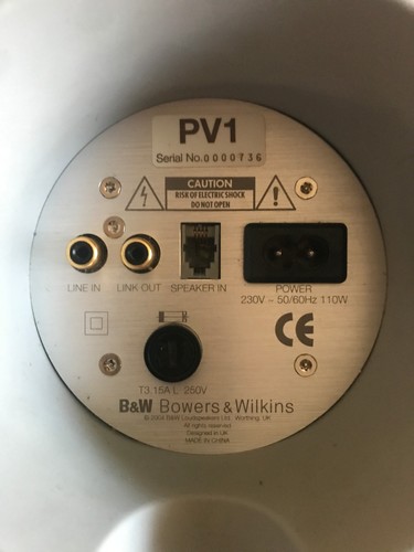 Pv1 subwoofer - bw,