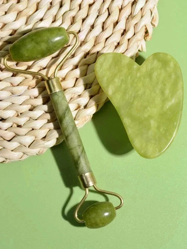 Jade face roller - jade, set