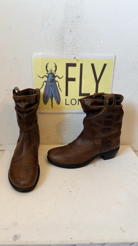 Fly london brown leather - leather, boots
