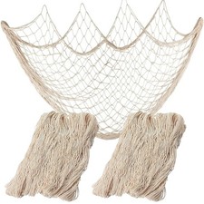 Nautical Decorative Fishing Net, Sea Theme Fish Net Decor for Party/Wall4332