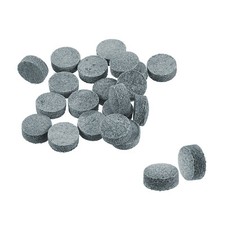 20Pcs 10mm Dia Billiard Pool Cue Tips Snooker Pool Stick Replacement Tips, Grey