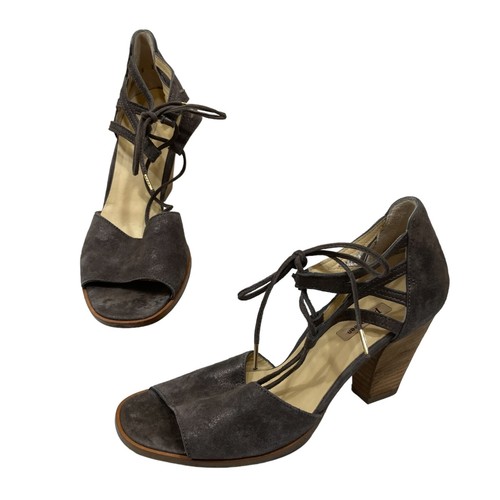 Paul green suede open toe - green,