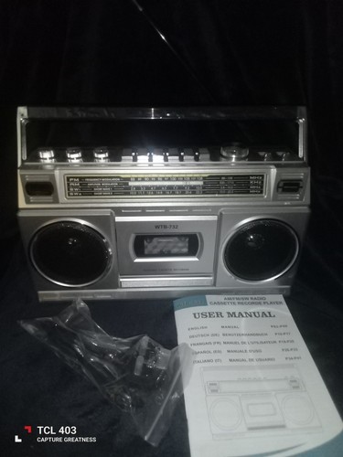Boombox tape player with - boombox,