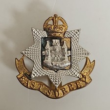 British East Surrey Regiment Commemorative Cap Badge KC 41mm x 44mm