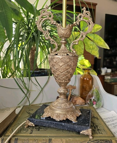 Antique french table lamp - antique,