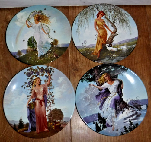 Set poole pottery seasons - of,
