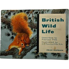 British Wild Life Brooke Bond Tea Card Album Frances Pitt C.F. Tunnicliffe 1960s