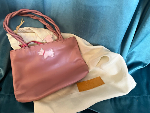 Radley mini pink leather top - pink,