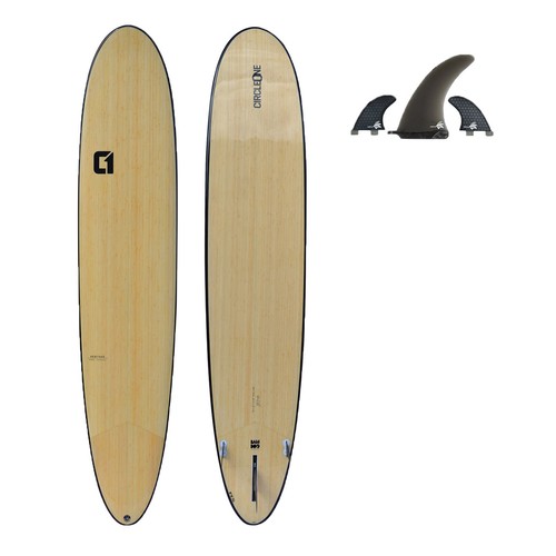 Surfboard 9ft 6in bamboo pin - -,
