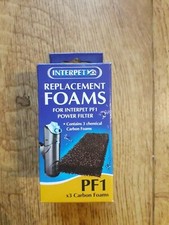 INTERPET REPLACEMENT CARBON FOAMS FOR INTERPET PF1 POWER FILTER - BOX OF 2