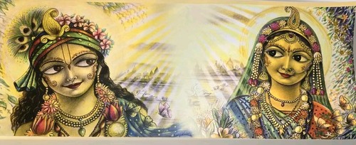 Radha krishna painting - radha,